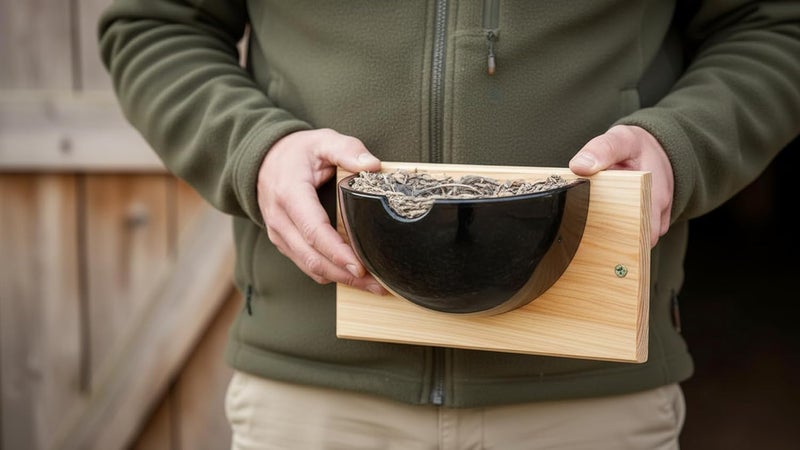 CEDAR ALPHA Swallow Houses for Outside, Tree Barn Swallow HDPE Composite Material Everlasting Nesting House Nest Box, Cedar Hanging Board Everlasting Under Roof 10"*4"*5.6" Large Copacity Inside Spaces - Image 2